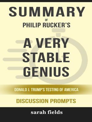 cover image of Summary of a Very Stable Genius